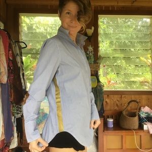 J. Crew Pin Stripe Collared Shirt